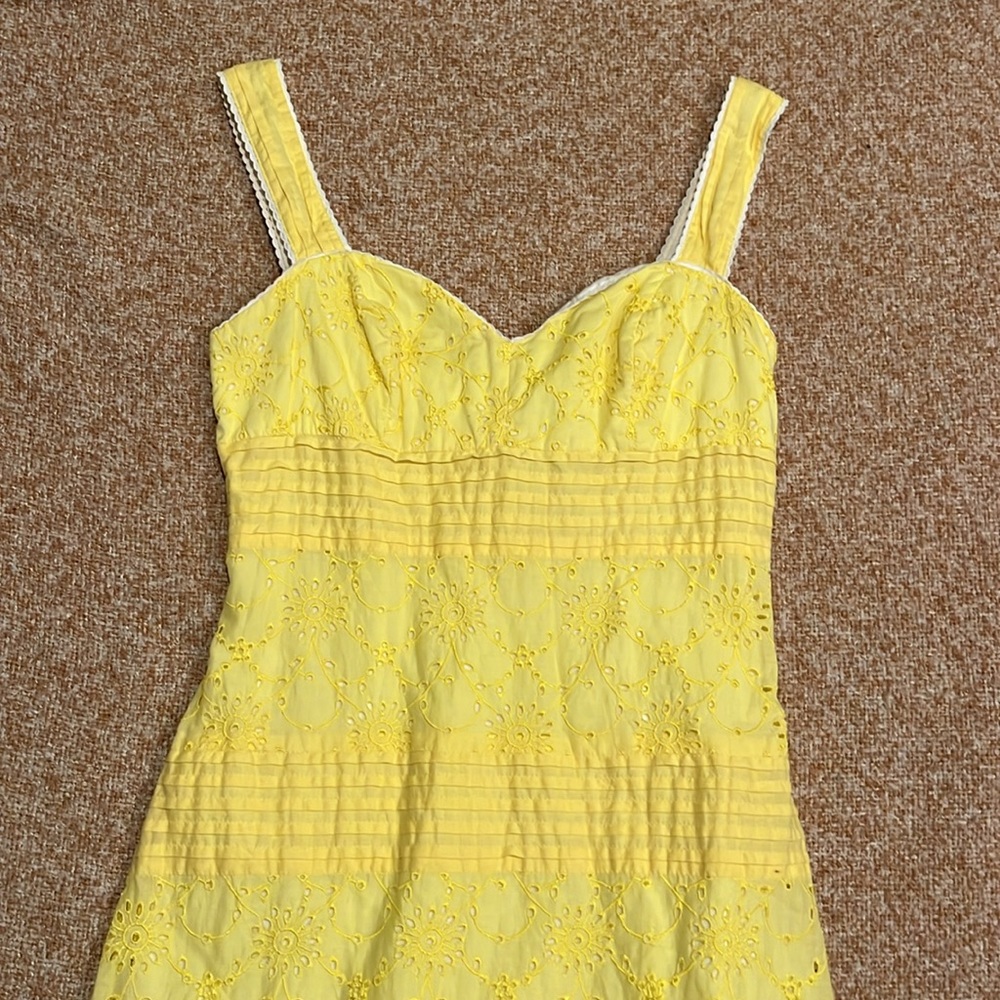 Lilly Pulitzer Yellow Eyelet Sundress - Picture 3 of 8